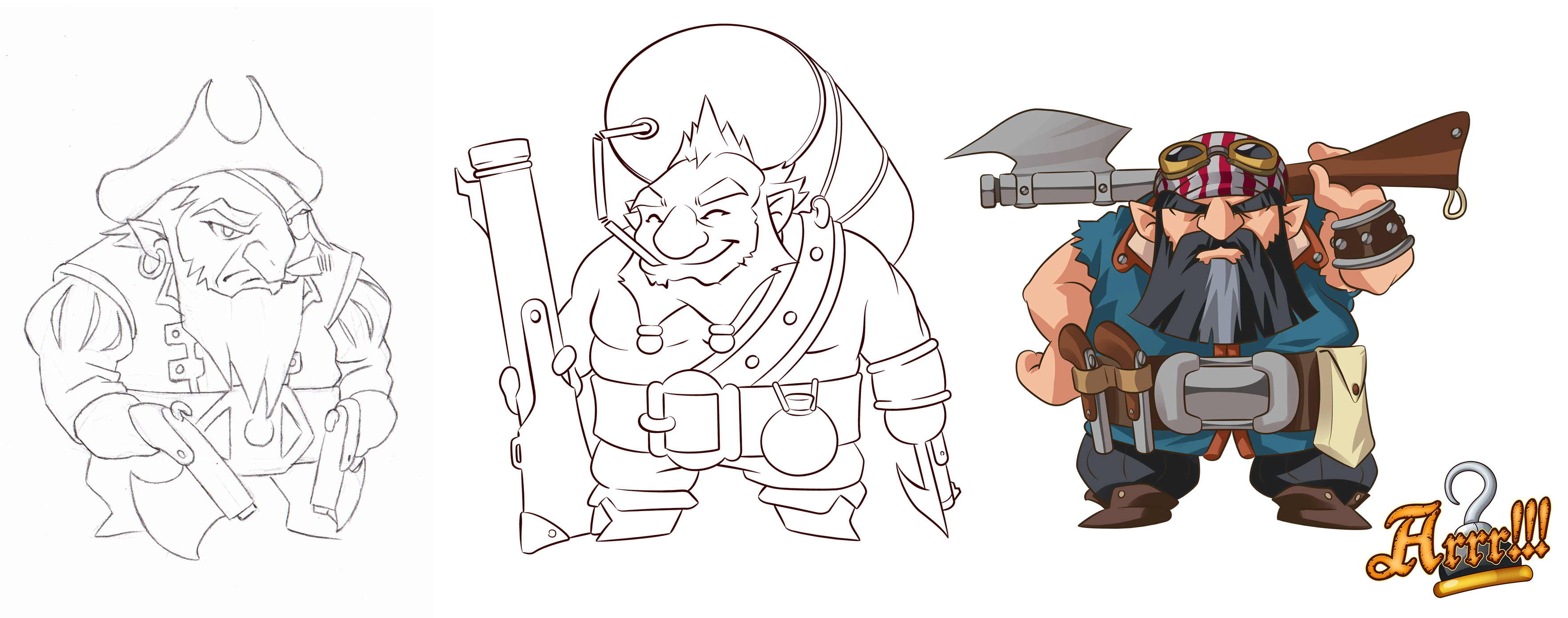 Arrr bucanieri nanici disegni